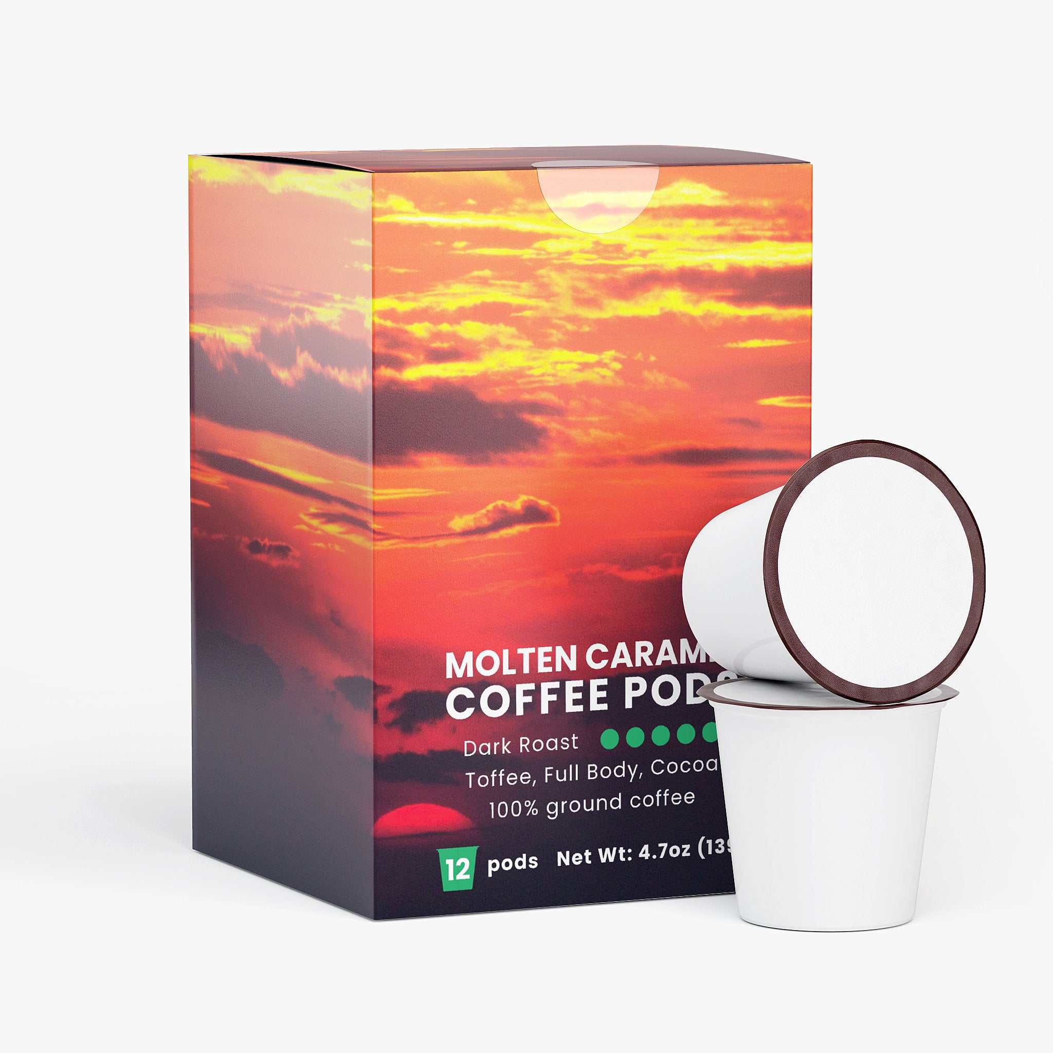 Molten Caramel Coffee Pods (Dark Roast)
