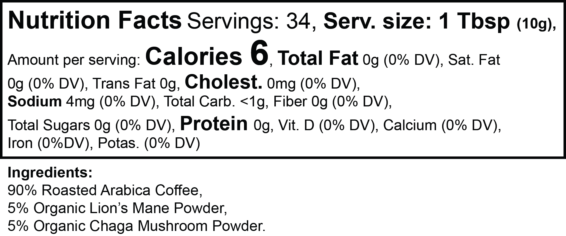 Mushroom Coffee (Medium Roast)